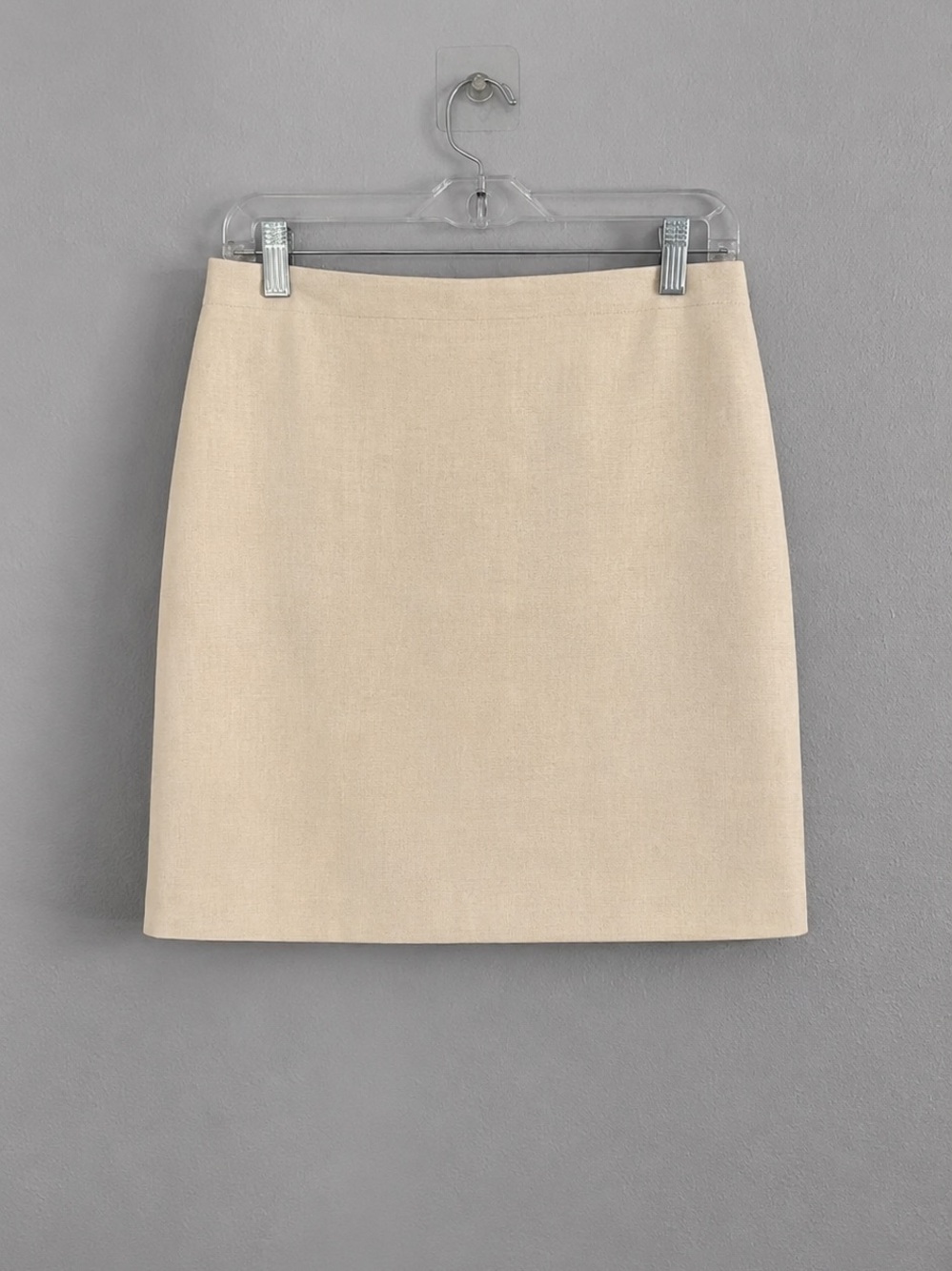 Ann Taylor Cream Mini Skirt